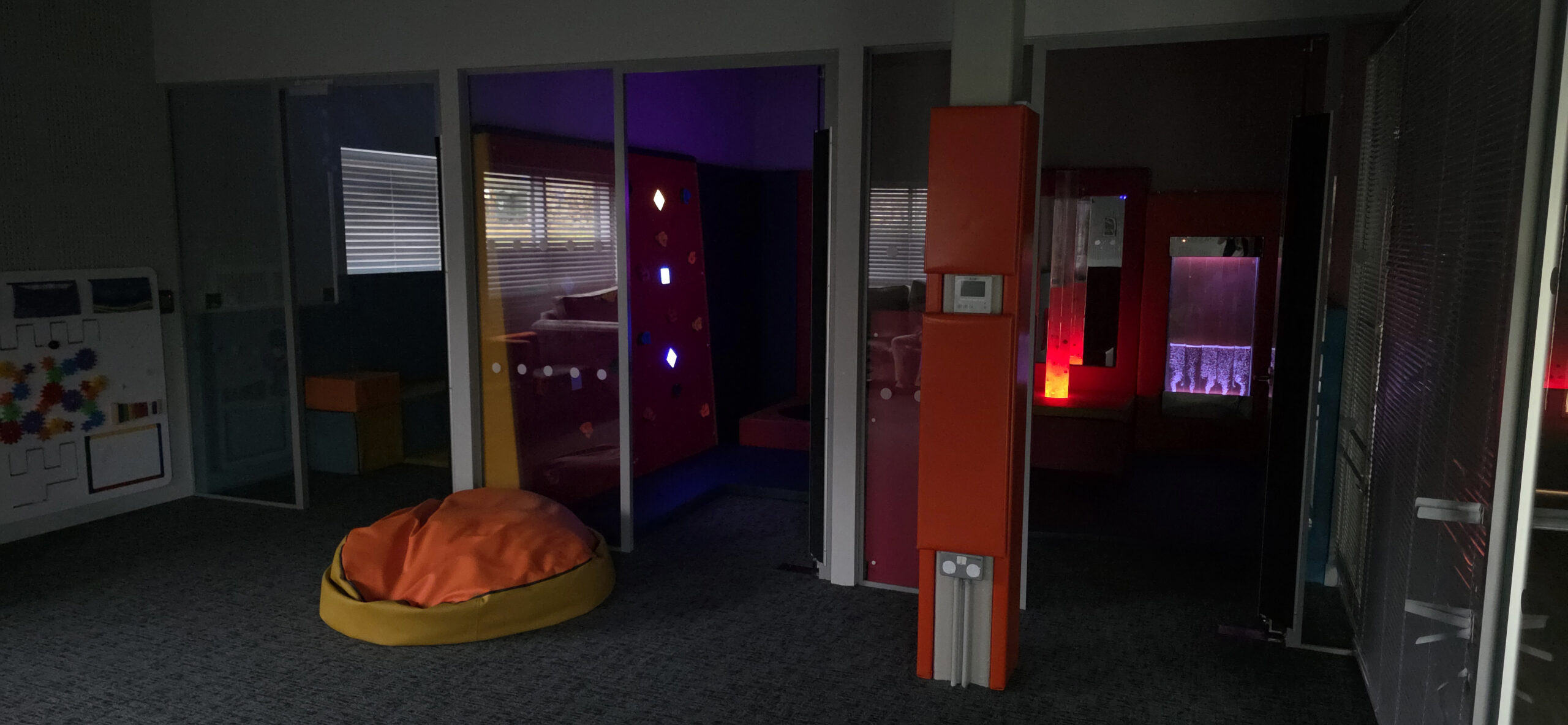 Complete view of the sensory room setup