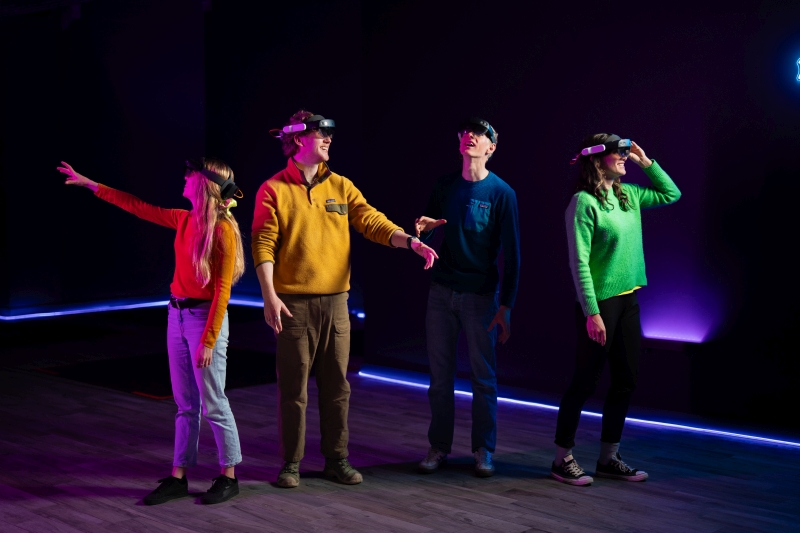 AR Experience with life-sized dinosaurs at Explorium