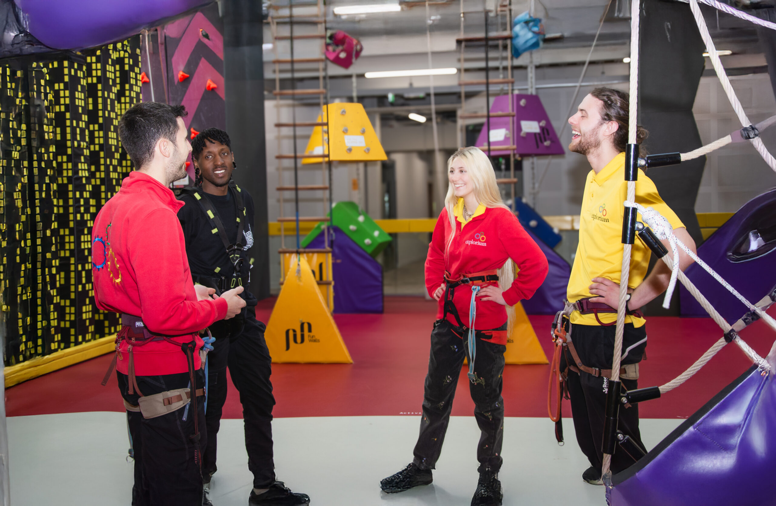 Climbing adventures at Explorium