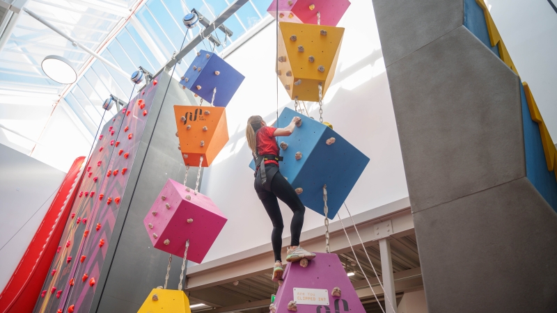 Conquer Your Fears climbing experience at Explorium