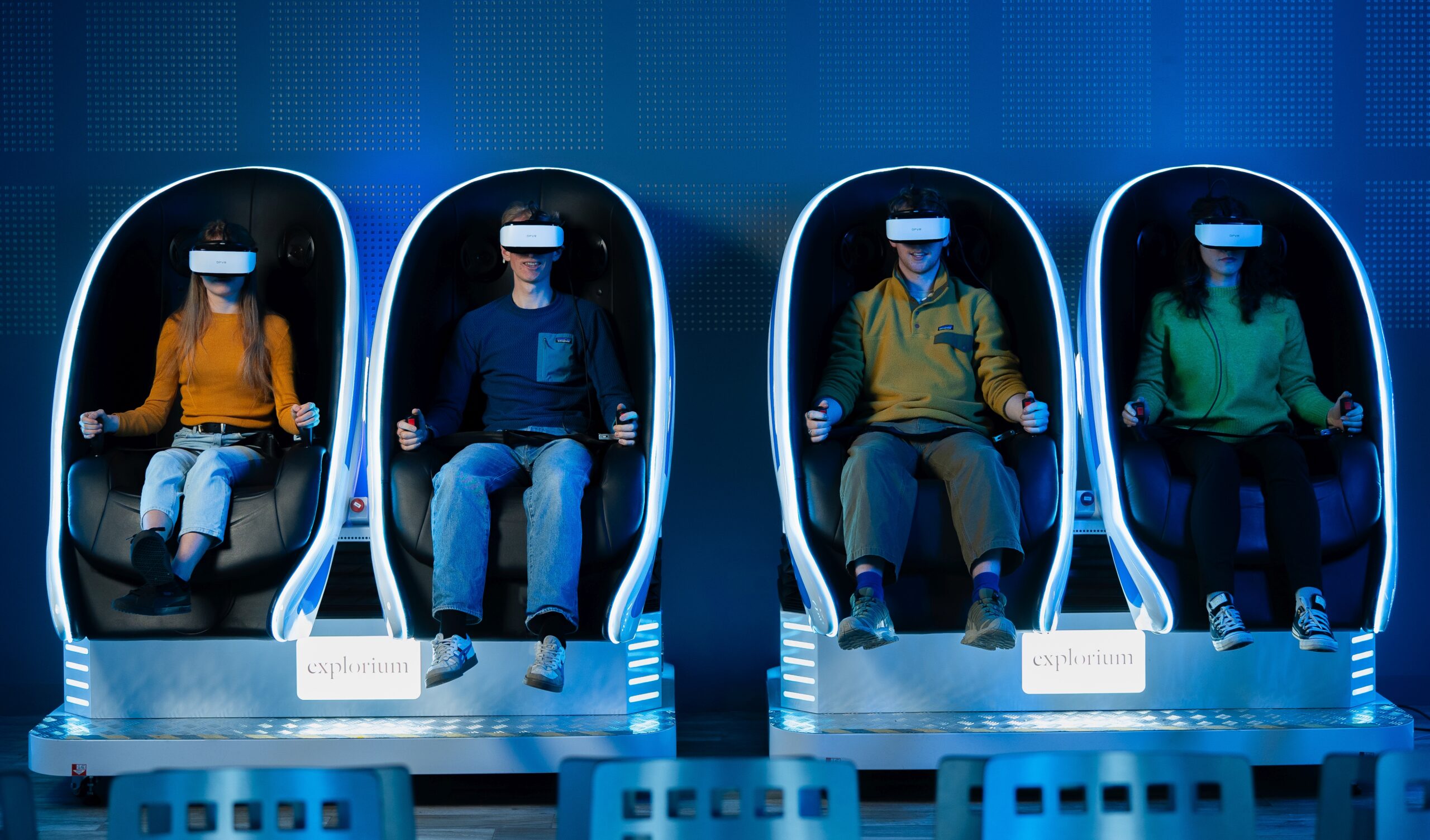 VR Experience with headset at Explorium